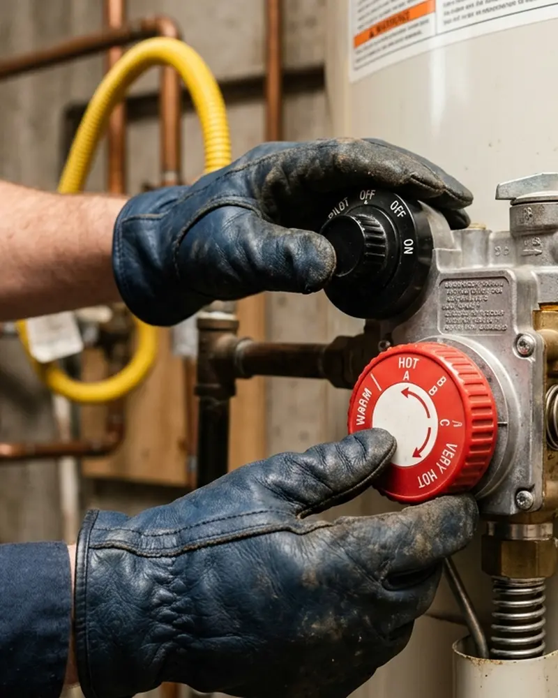 Close-up of Emergency Plumbing work by Water Heater Jockey in Saratoga Springs